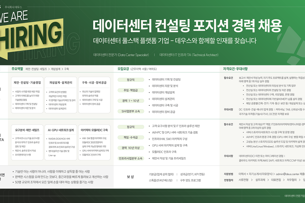 (주)데우스 조직 이미지